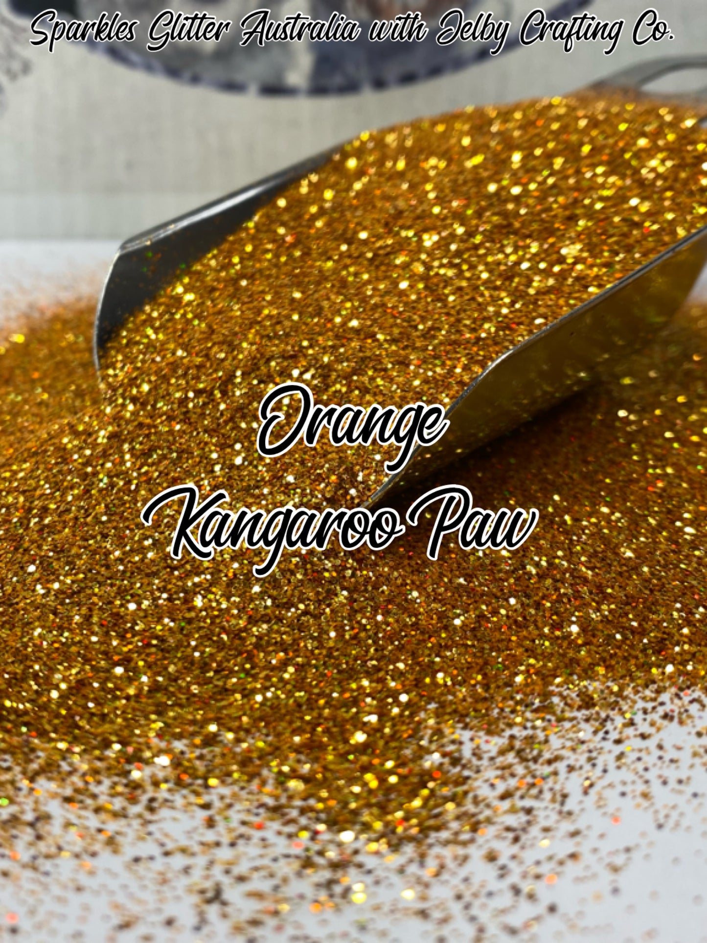 Orange Kangaroo Paw | Custom Mixed Orange Fine Cut Glitter
