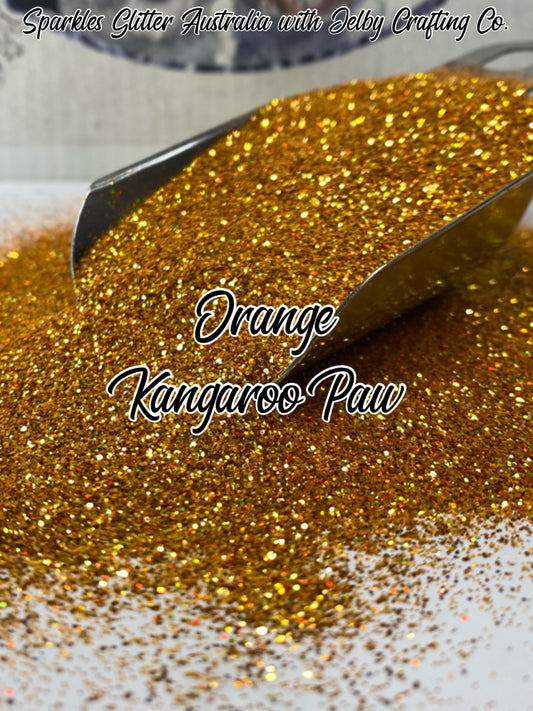 Orange Kangaroo Paw | Custom Mixed Orange Fine Cut Glitter