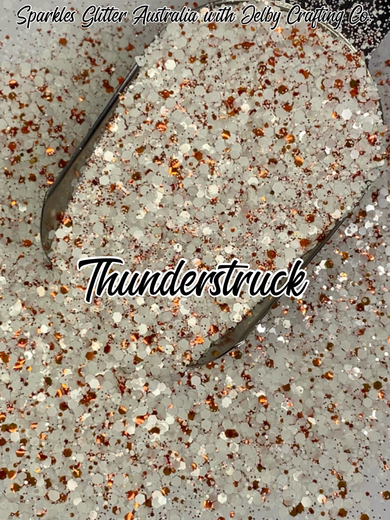 Thunderstruck | Chunky White Mixed Glitter