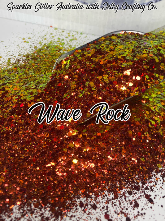 Wave Rock | Chunky Holographic Colour Shift Glitter