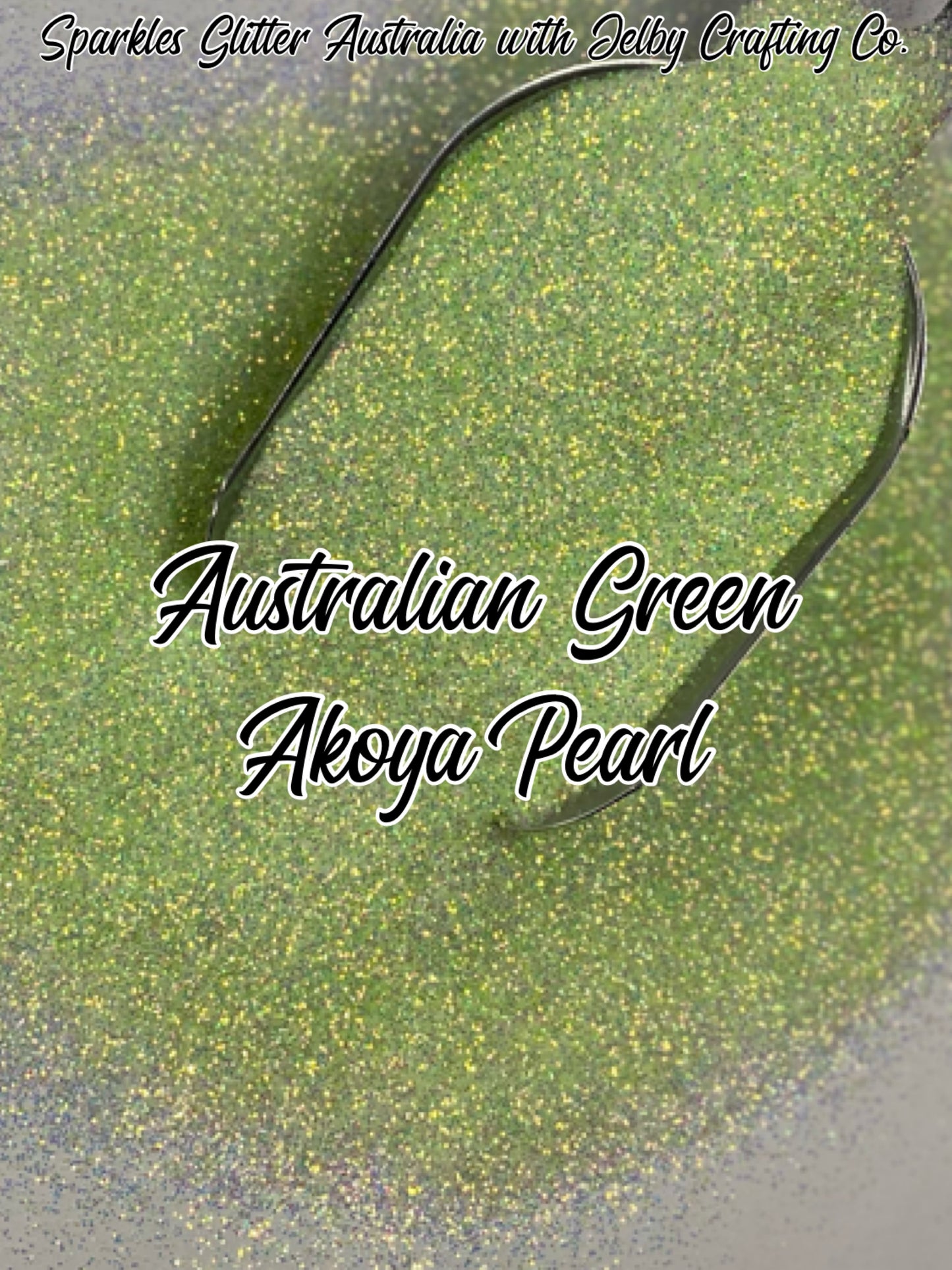 Australian Green Akoya Pearl | Fine Cut Glitter