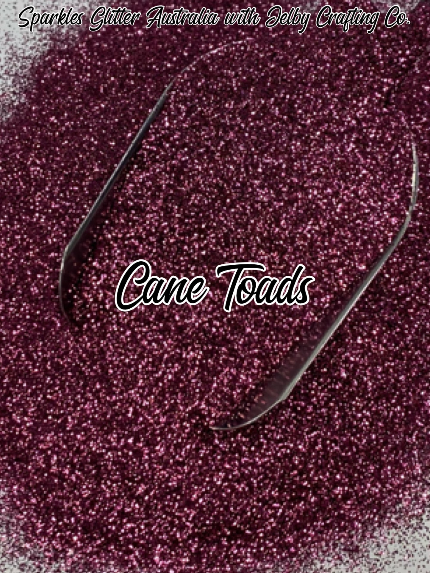 Cane Toads | Custom Mixed Dark Red Fine Cut Glitter