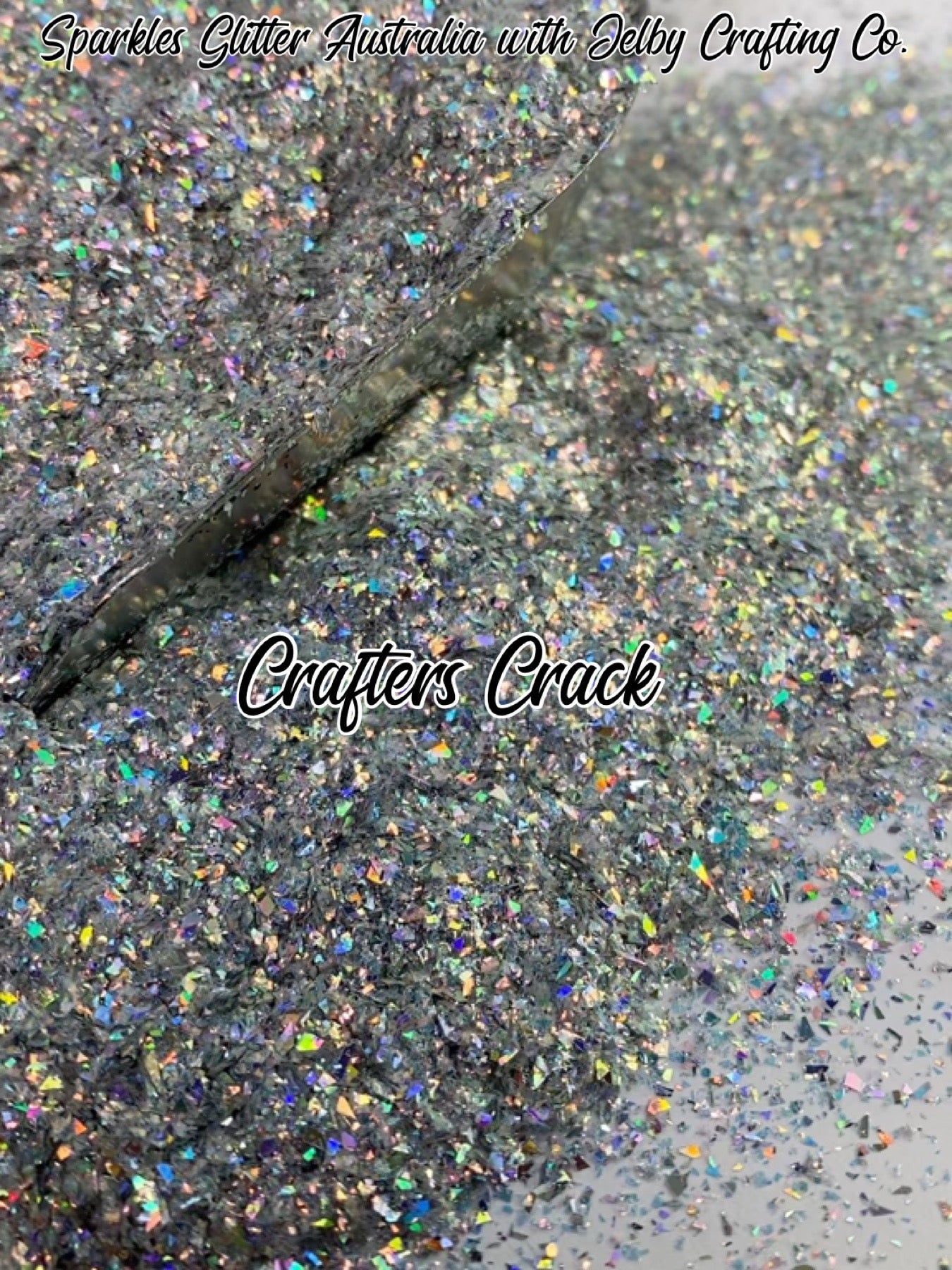Crafters Crack | Silver Holographic Shattered Cut Glitter
