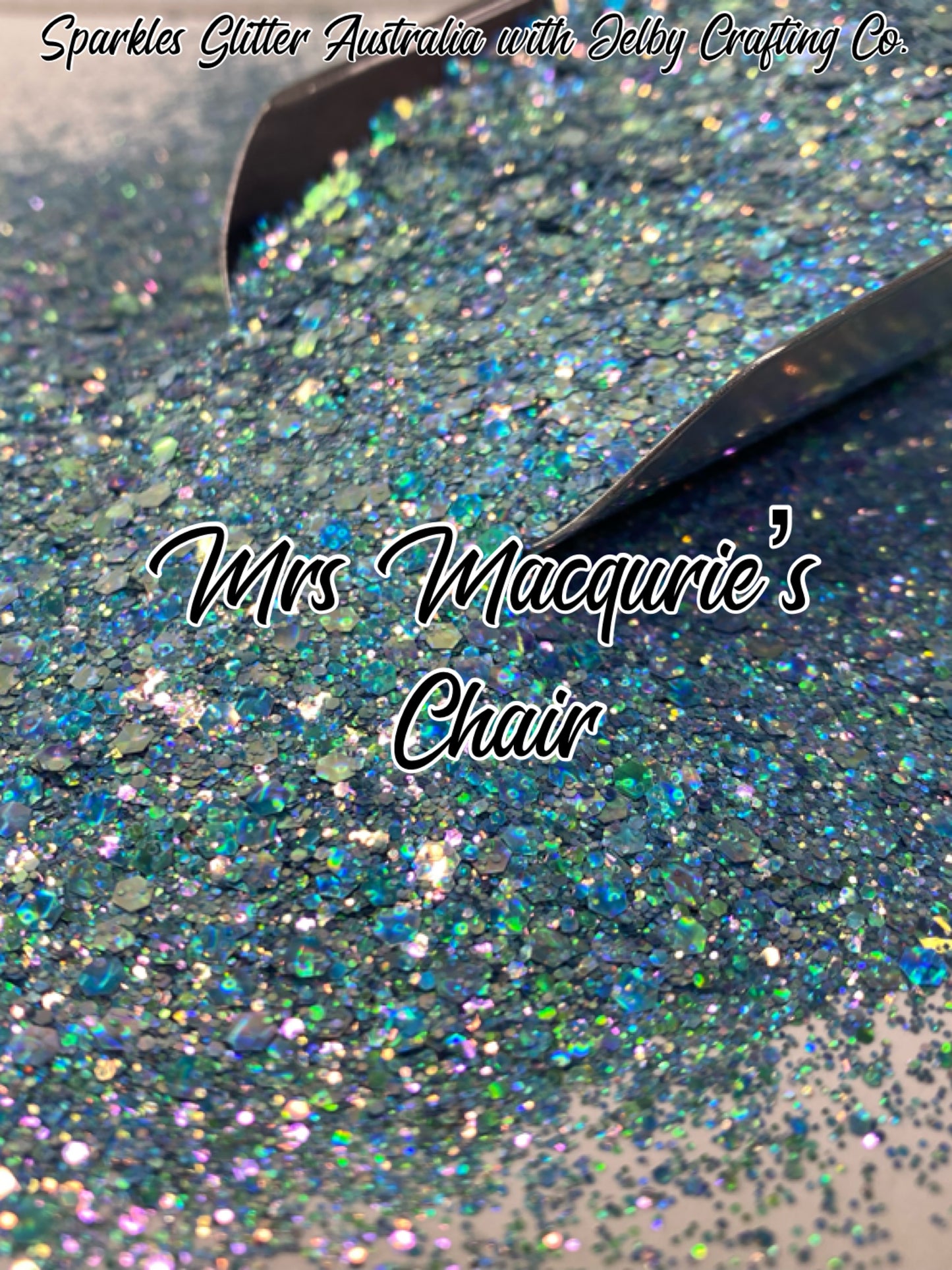 Mrs Macquarie's Chair | Blue Chunky Holographic Opal Glitter