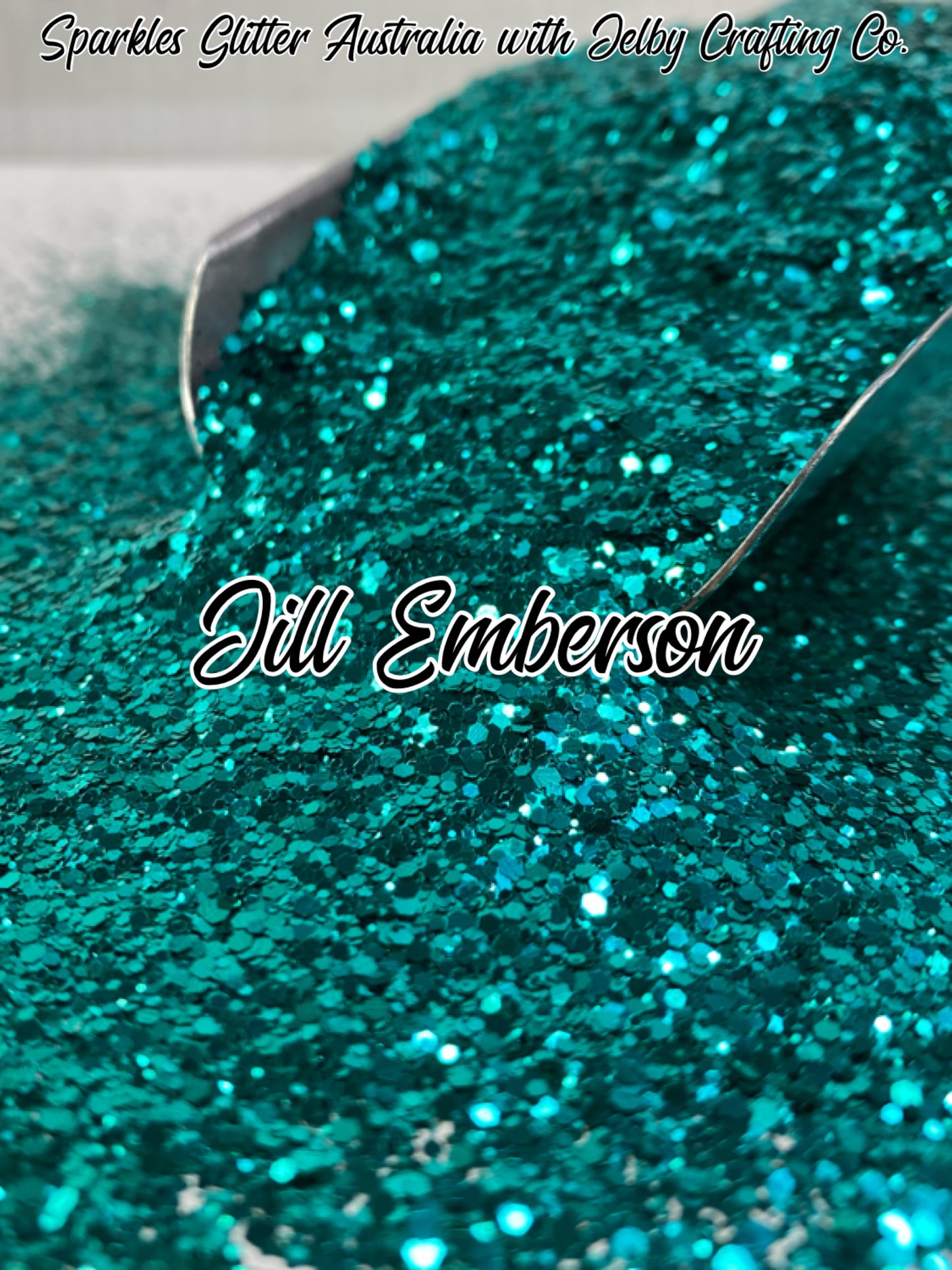 Jill Emberson | Custom Mixed Small Chunky Teal Green Glitter