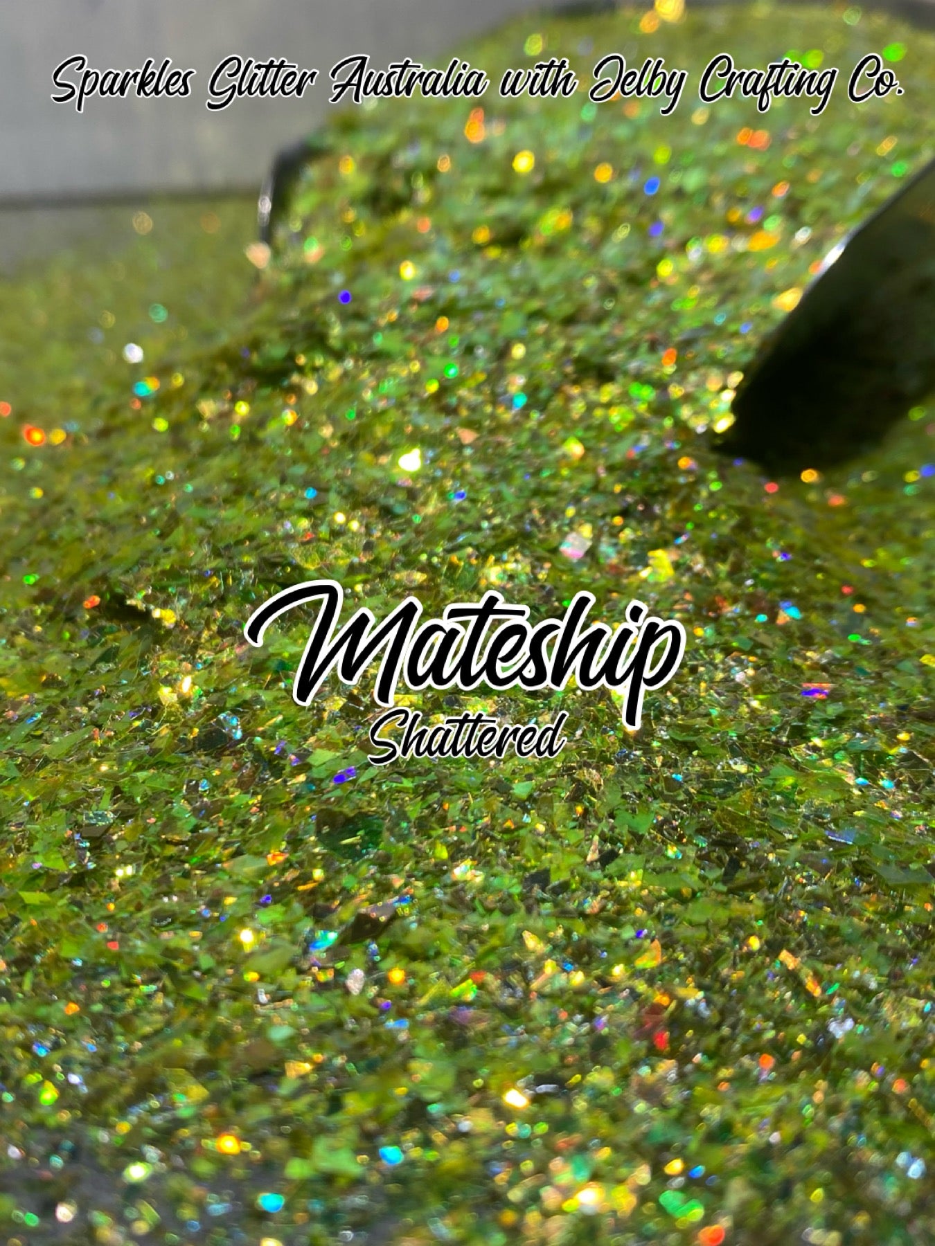 Mateship | Custom Mixed Shattered Yellow Glitter