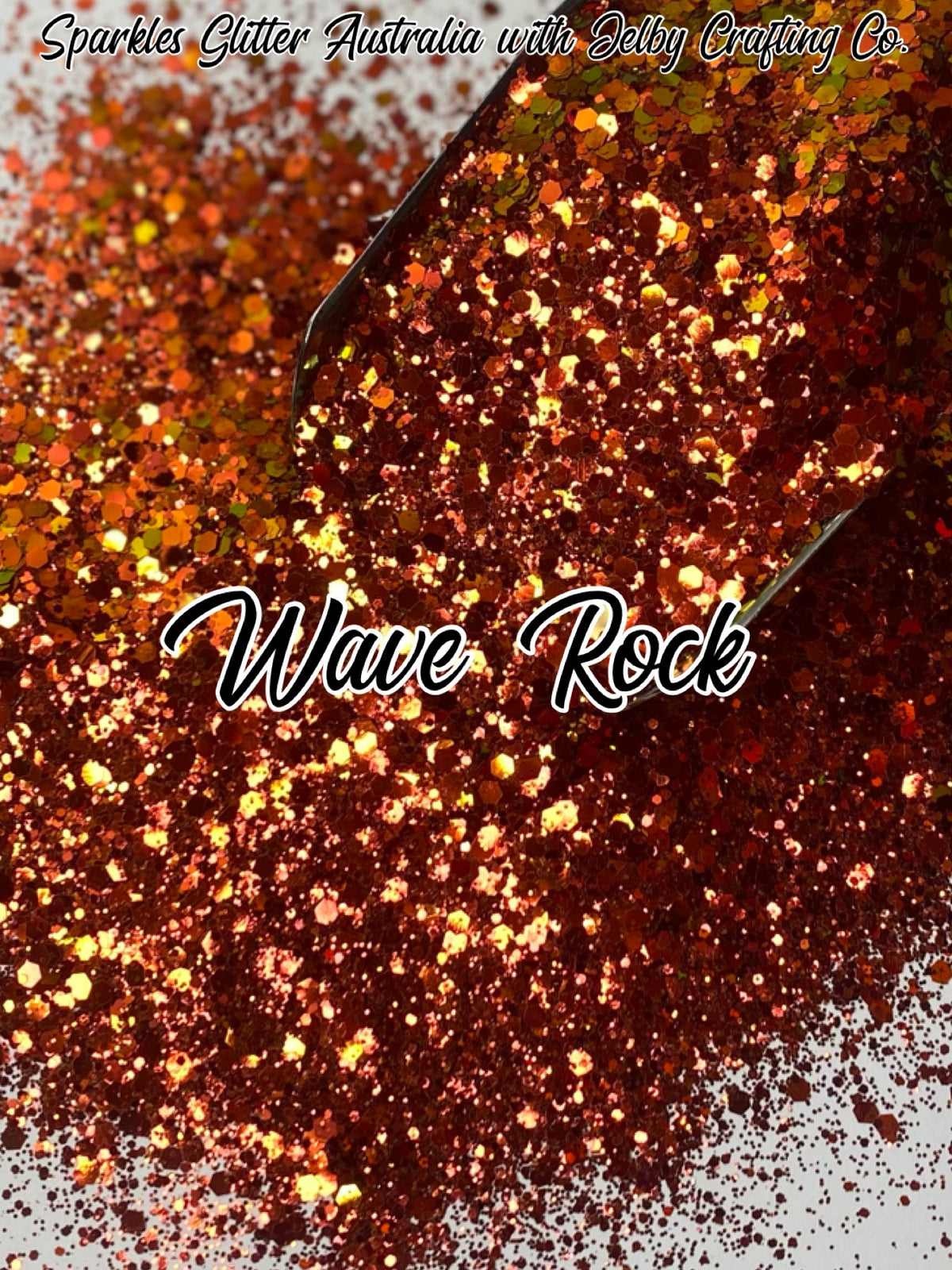 Rock Withe Gliter Wave Rock | Chunky Holographic Colour Shift Glitter – Jelby Crafting Co.