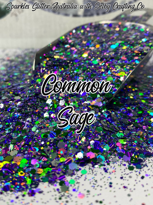 Common Sage | Custom mixed Multicoloured Chunky Glitter