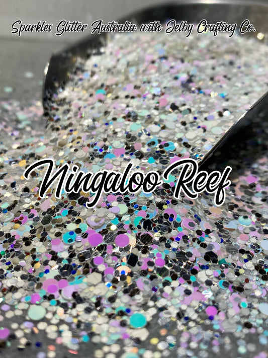 Ningaloo Reef | White Opal Silver Chunky Mix