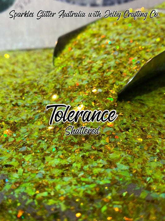 Tolerance | Custom Mixed Shattered Yellow Glitter