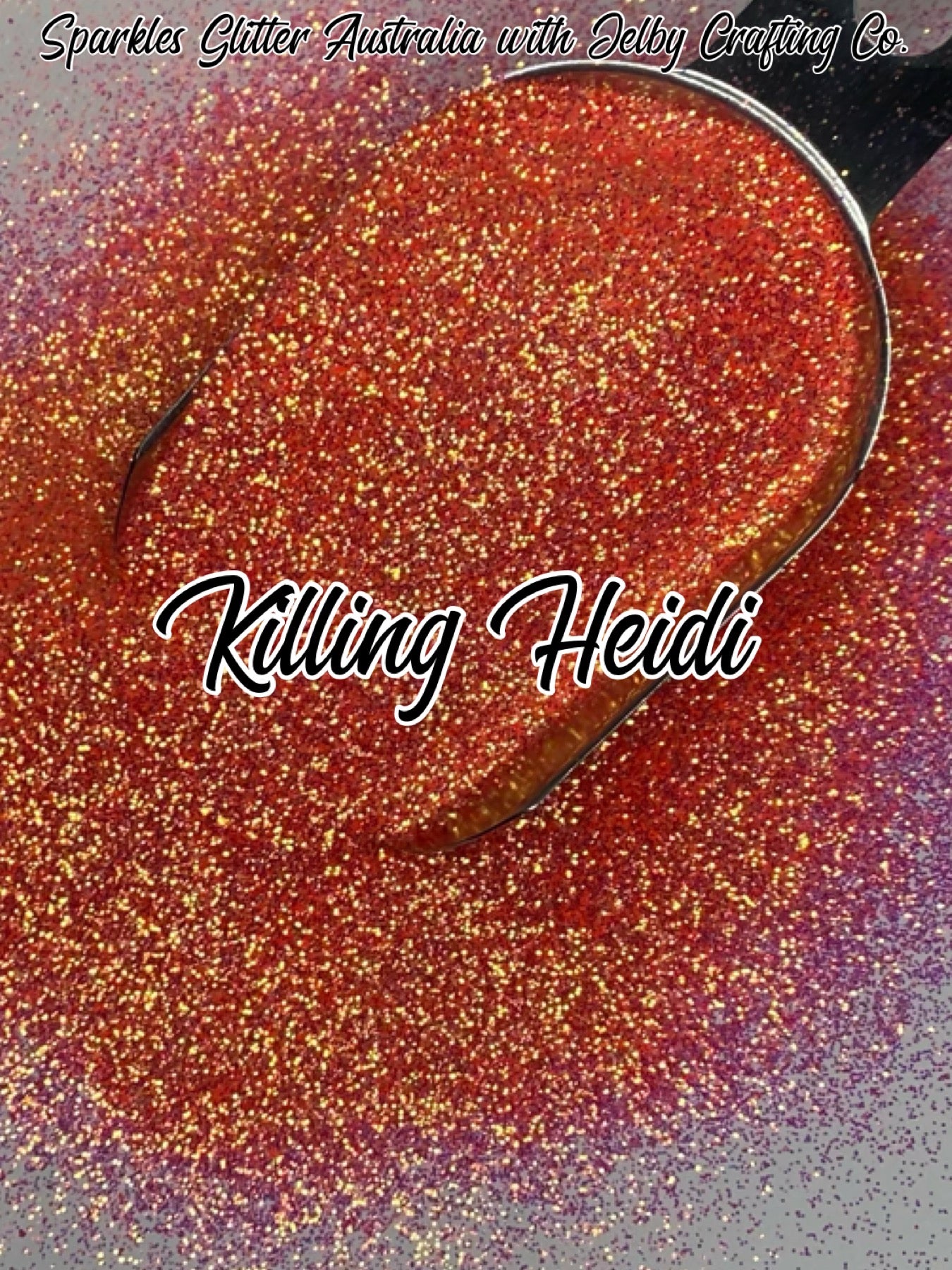 Killing Heidi | Iridescent Orange Pink Fine Cut Glitter