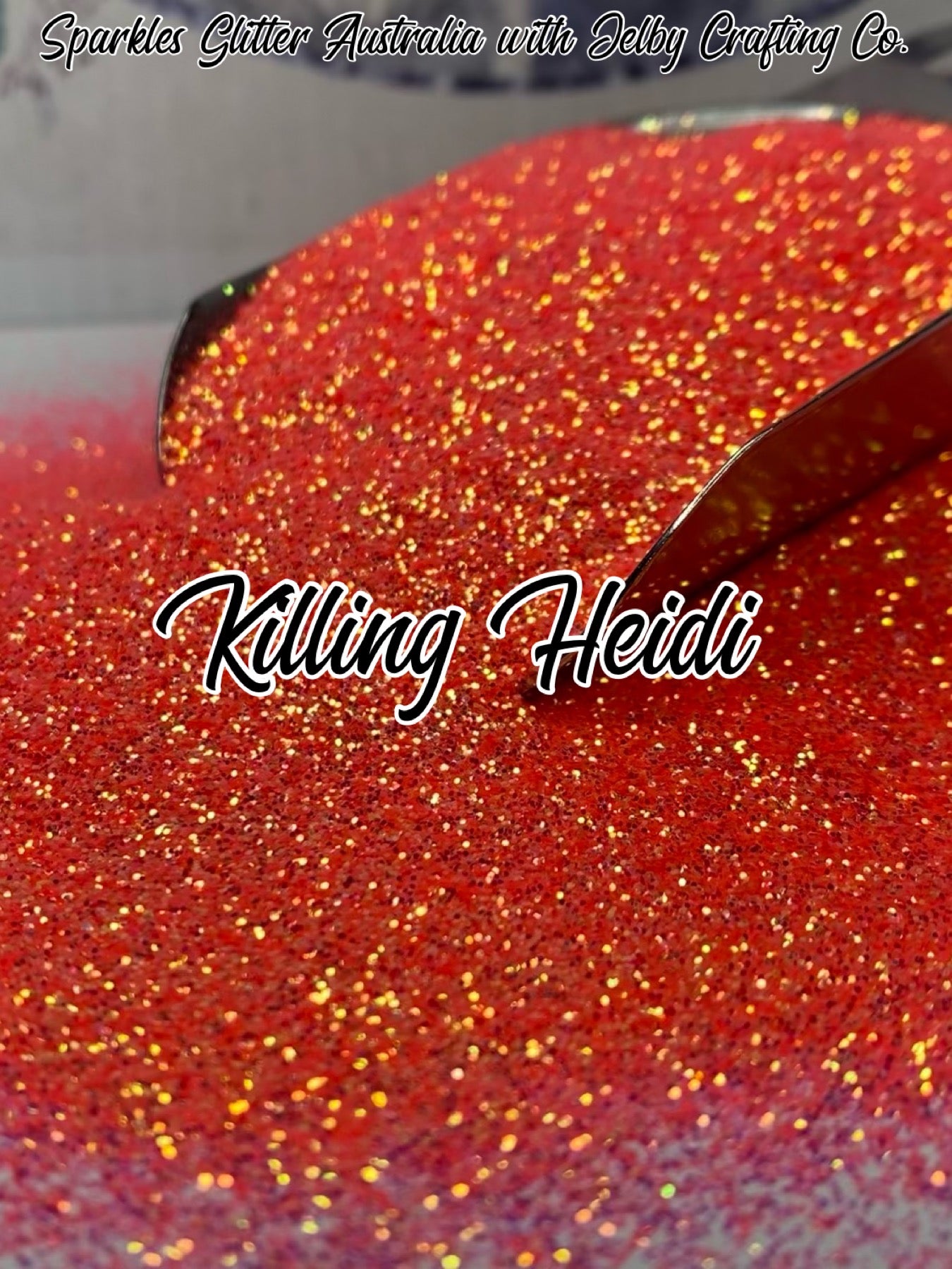 Killing Heidi | Iridescent Orange Pink Fine Cut Glitter