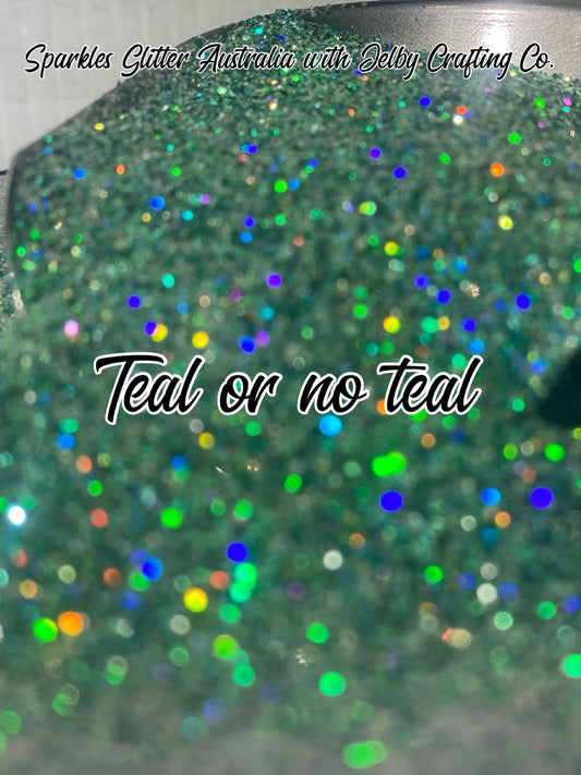 Teal or No Teal | Custom Mixed Green Teal Fine Cut Glitter