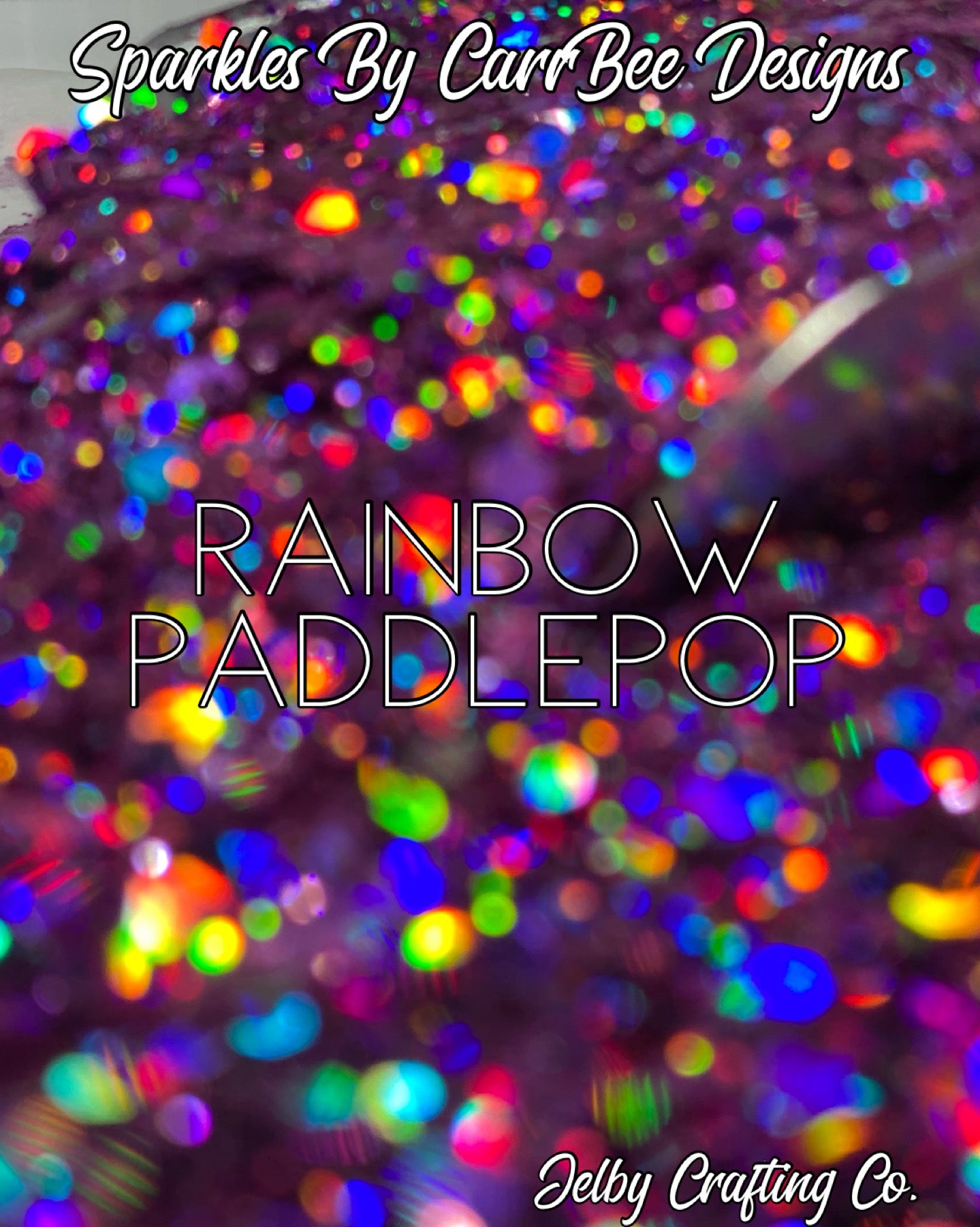 Rainbow Paddlepop | Purple Holographic Chunky Glitter