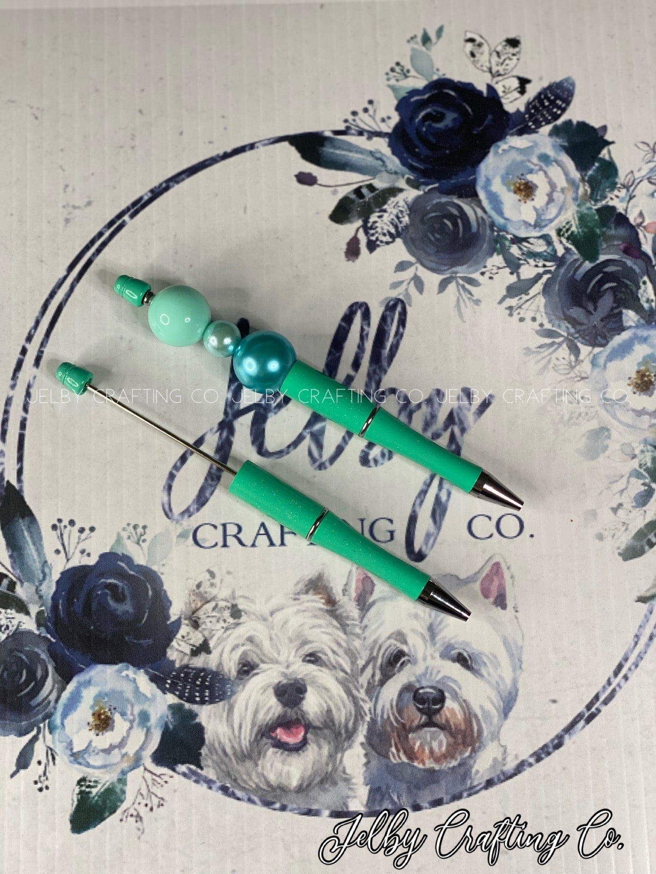 Beadable plastic pen