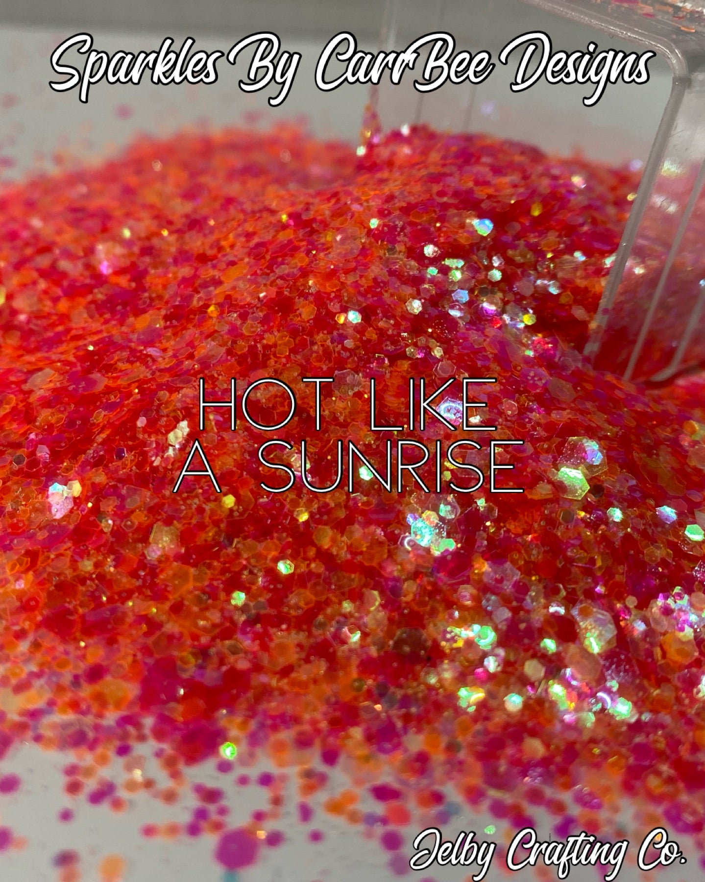 Hot Like A Sunrise | Custom Mixed Pink Orange Chunky Glitter