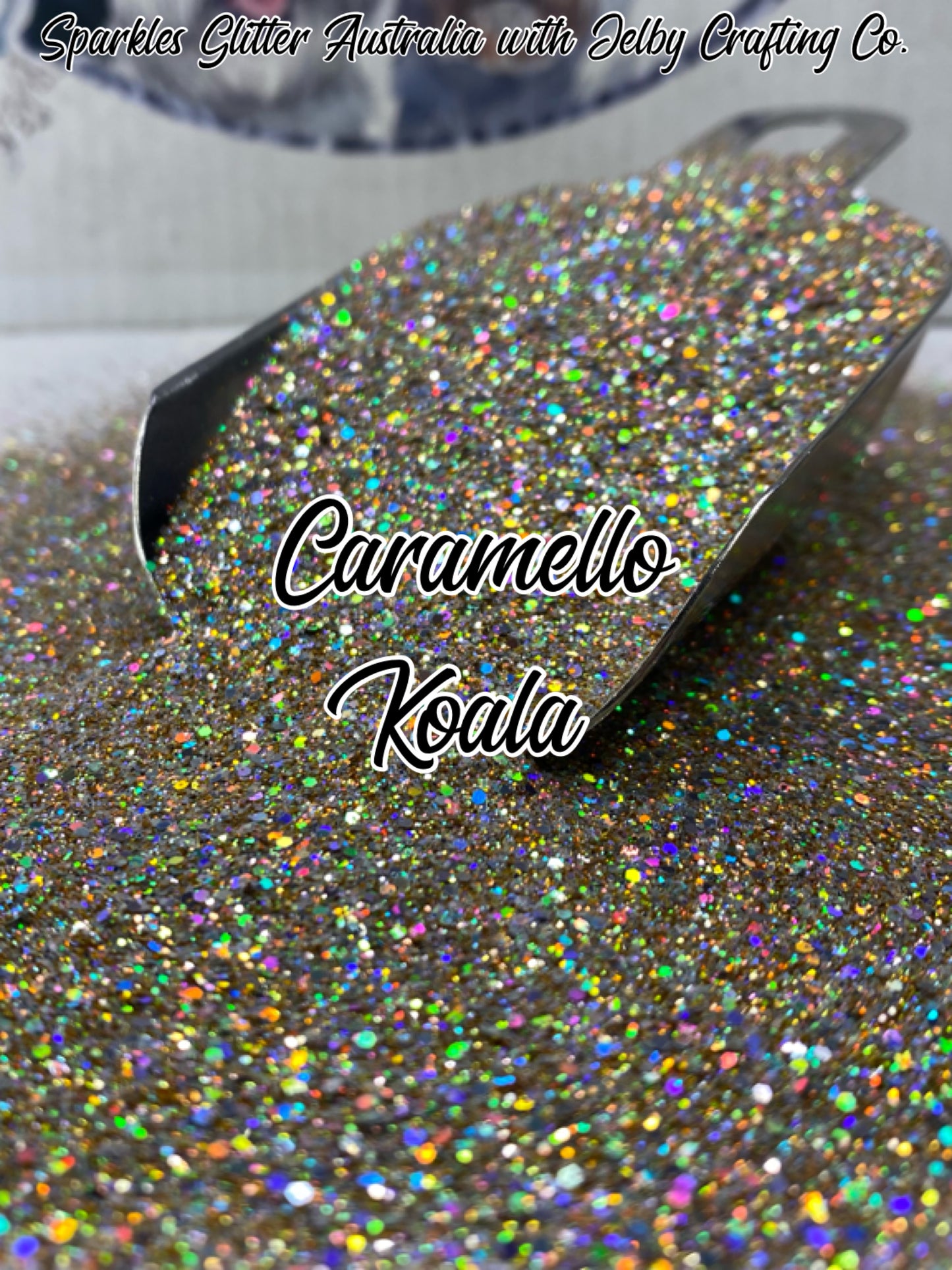 Caramello Koala | Custom Mixed Gold Glitter