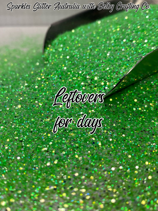 Leftovers for days | Custom Mixed Green Small Chunky Glitter