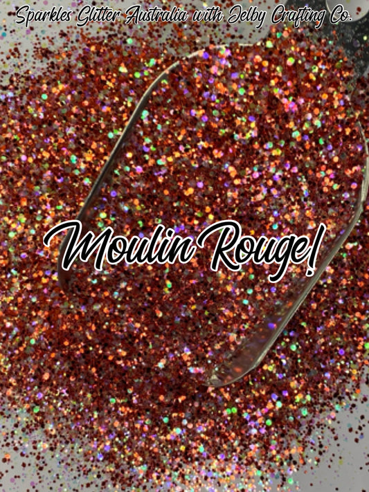 Moulin Rouge! | Custom Mixed Red Small Chunky Glitter