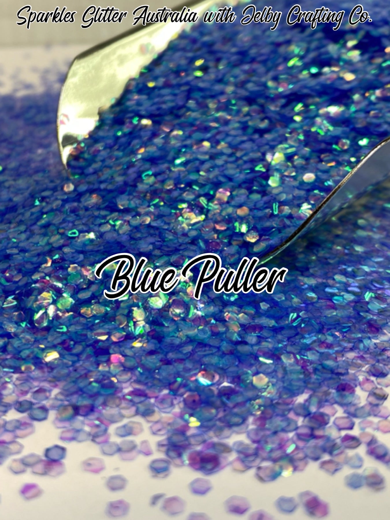 Blue Puller | Fish Scale Glitter