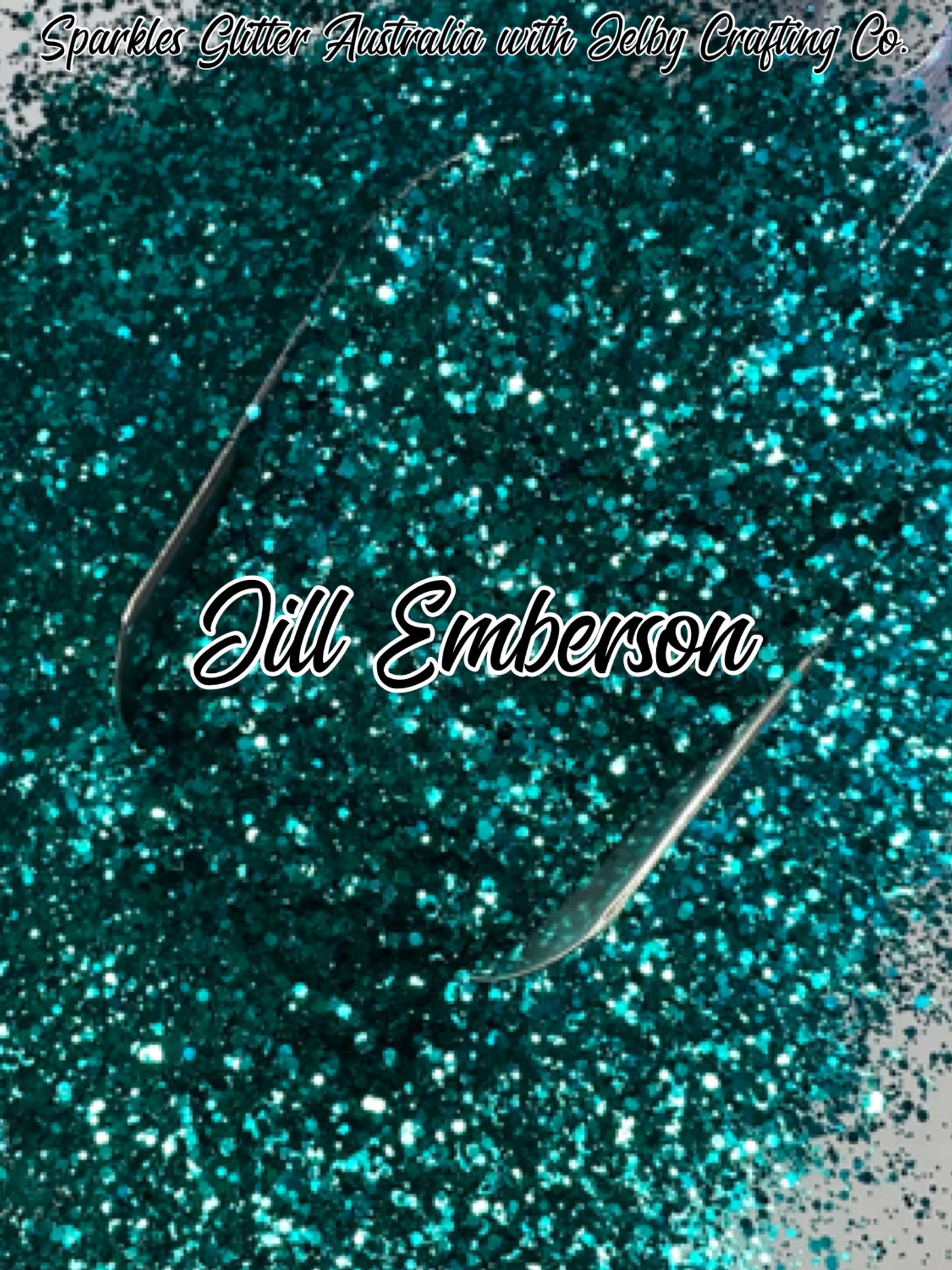 Jill Emberson | Custom Mixed Small Chunky Teal Green Glitter