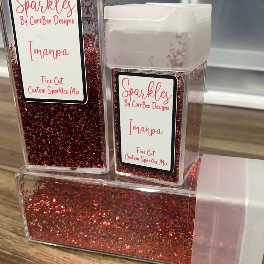 Imanpa | Custom Mixed Small Chunky Red Glitter