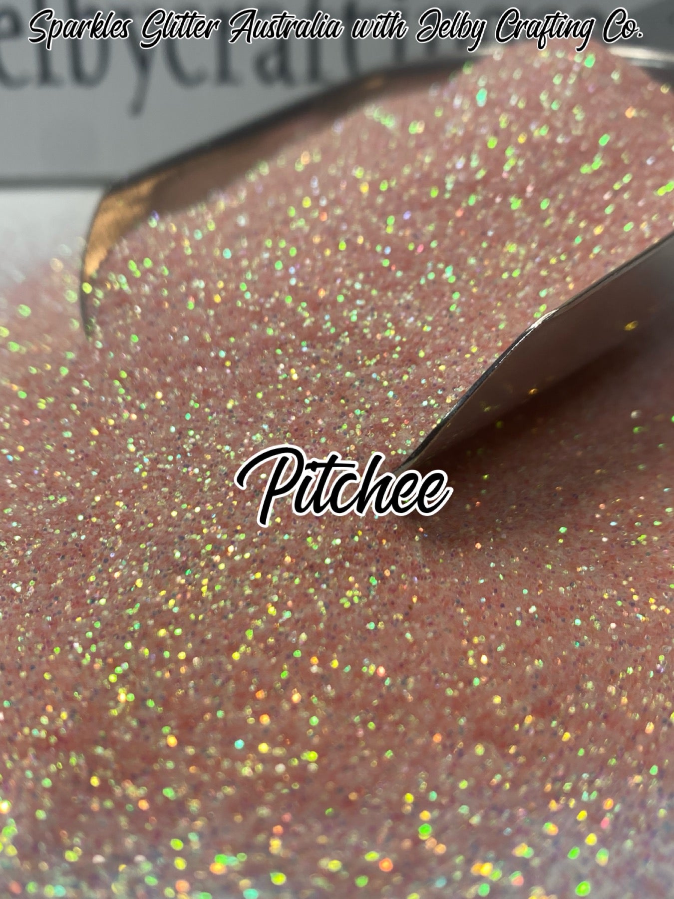 Pitchee | Pale Salmon Fine Cut Glitter