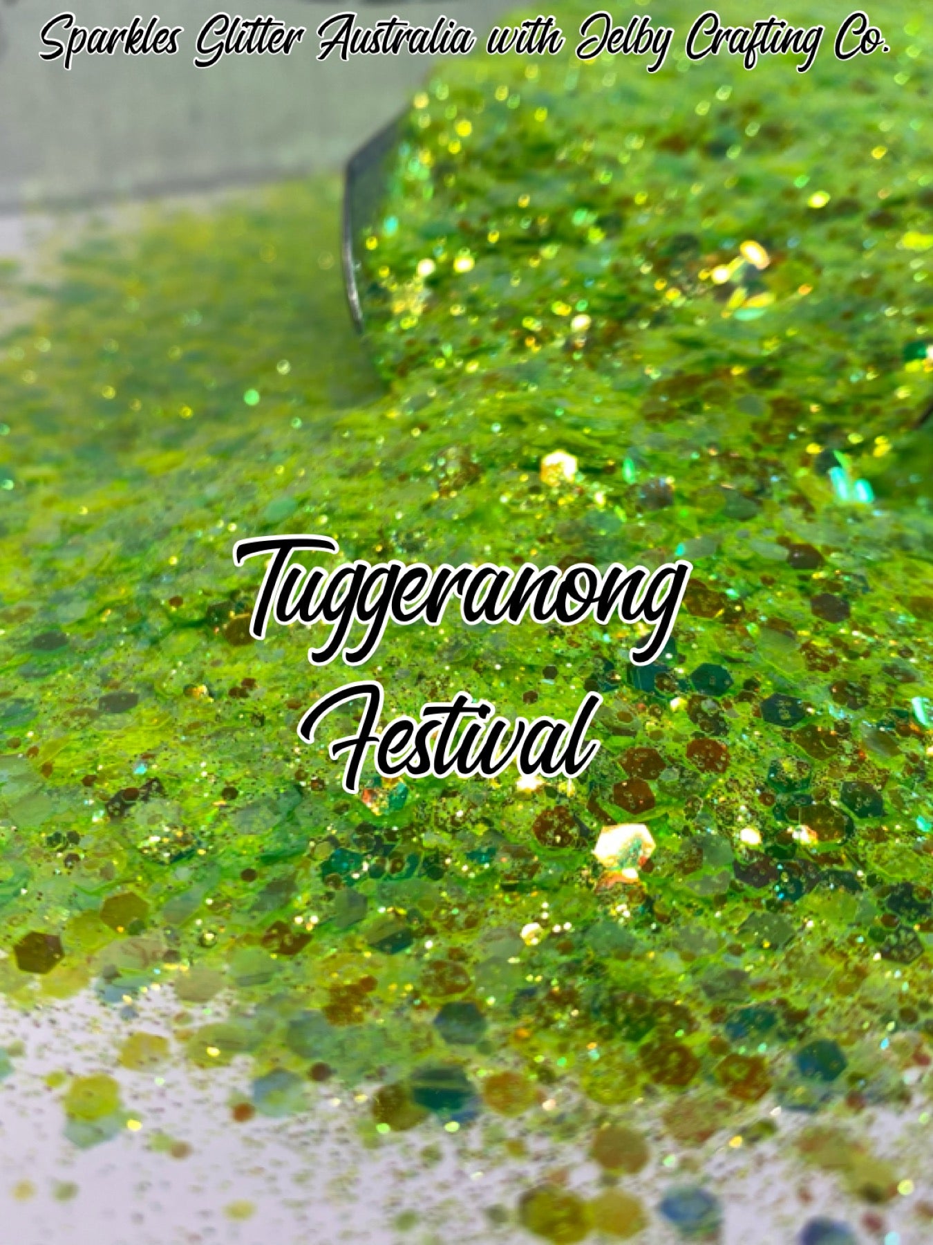 Tuggeranong Festival | Green Iridescent Chunky Glitter
