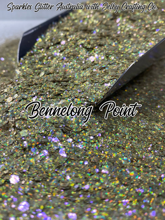 Bennelong Point | Gold Chunky Holographic Opal Glitter