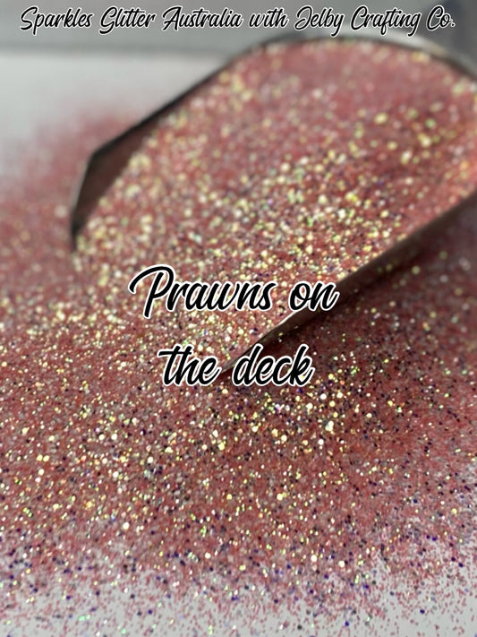 Prawns on the Deck | Custom Mixed Pink Small Chunky Glitter