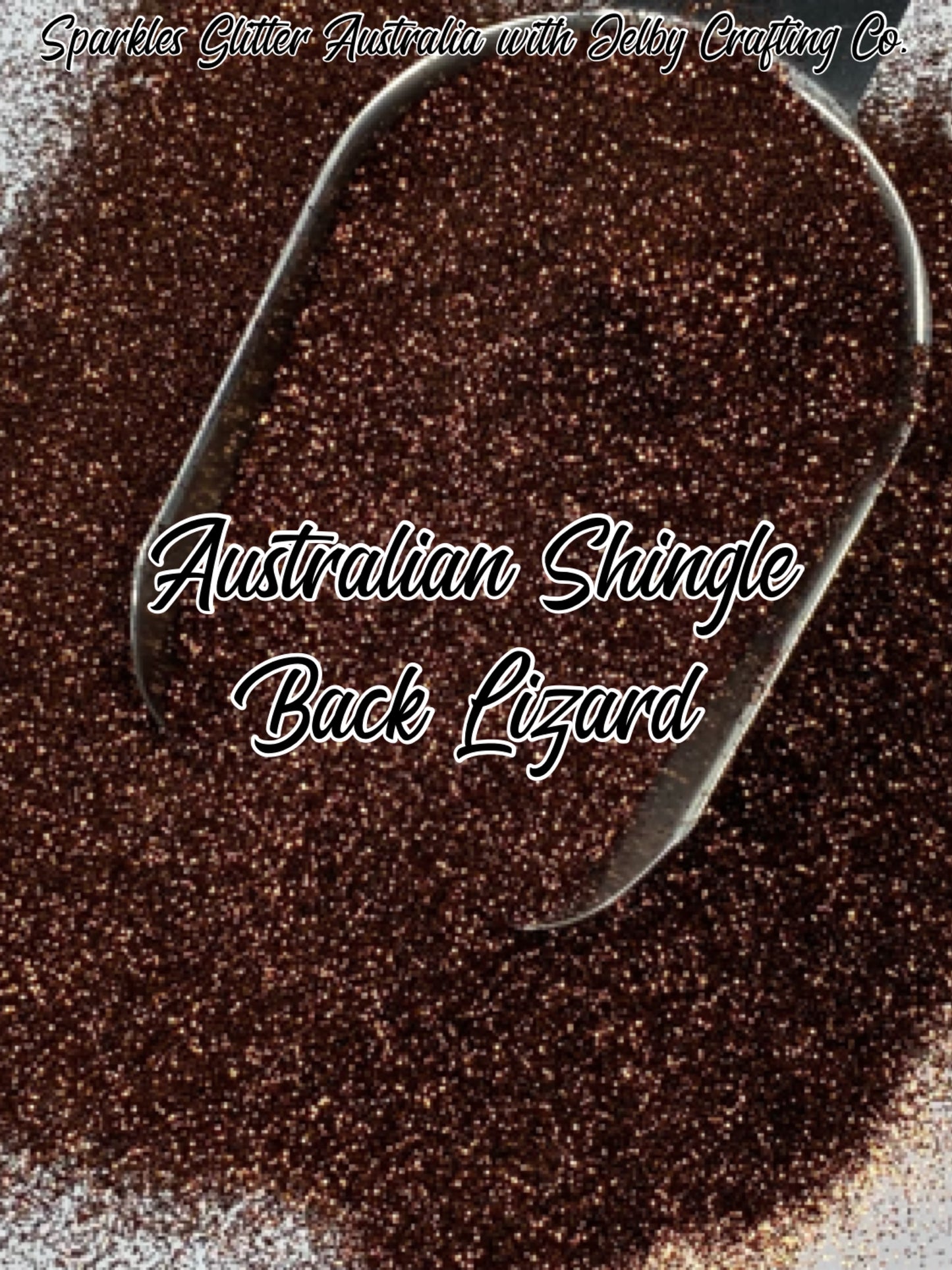 Australian Shingle Back Lizard | Brown Metallic Fine Cut Glitter