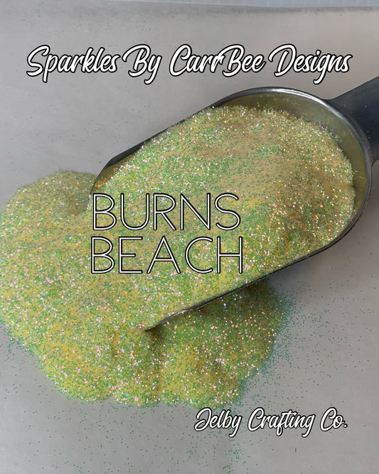 Burns Beach | Iridescent Yellow Fine Cut Glitter