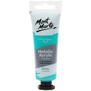 Metallic Acrylic Paint 50ml - Phthalo Green