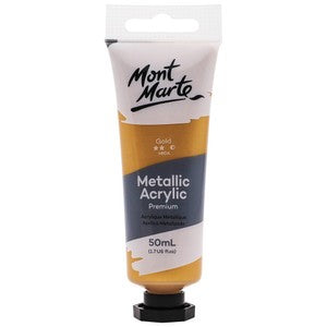 Metallic Acrylic Paint 50ml - Gold